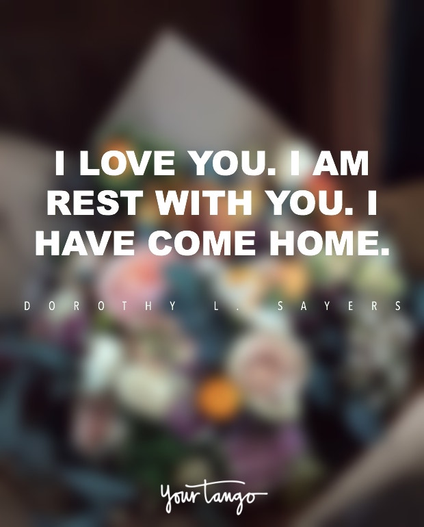 Dorothy Sayers I Love You Quote Dorothy L. Sayers i love you quote