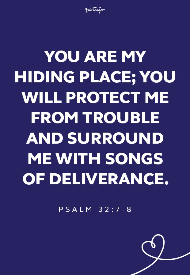 Psalm 32:7-8 healing scriptures