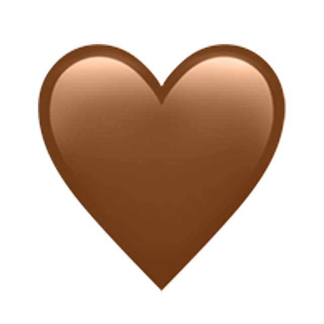 brown heart emoji