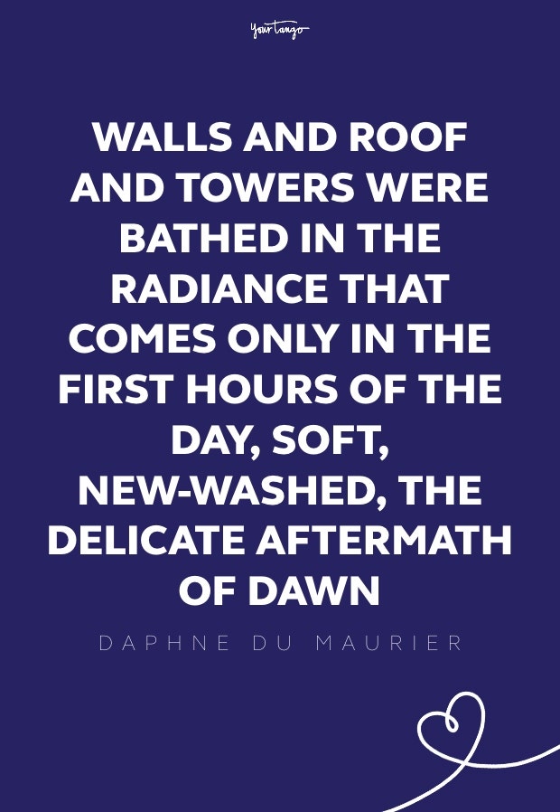 Daphne Du Maurier good morning quotes 