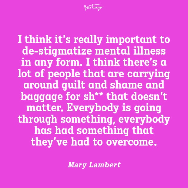 Mary Lambert mental health quote