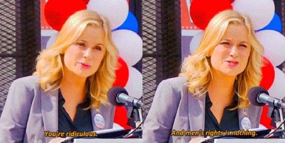 men's rights is nothing leslie knope
