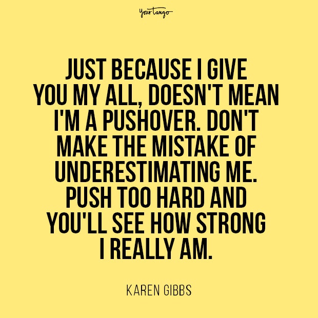 strong women quotes Karen Gibbs Strong Woman Quote