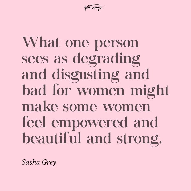 strong women quotes Sasha Grey Strong Woman Quote