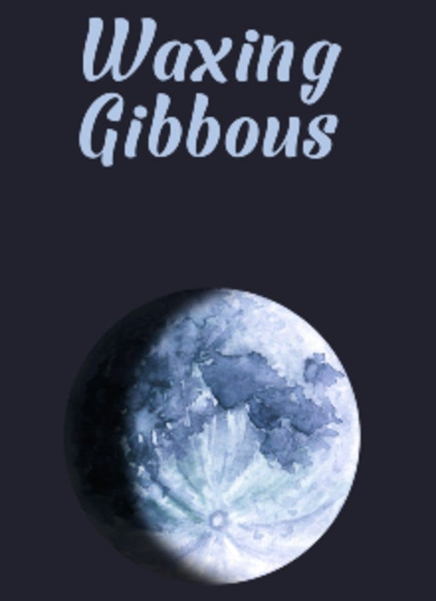 waxing gibbous moon waxing gibbous moon