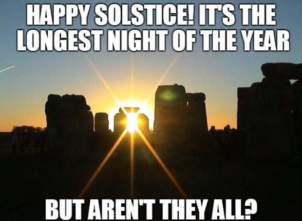 winter solstice meme winter solstice memes
