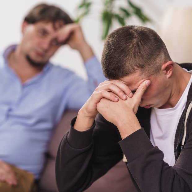 dad wonders how to tell his son that he fathered the child of his son's new girlfriend