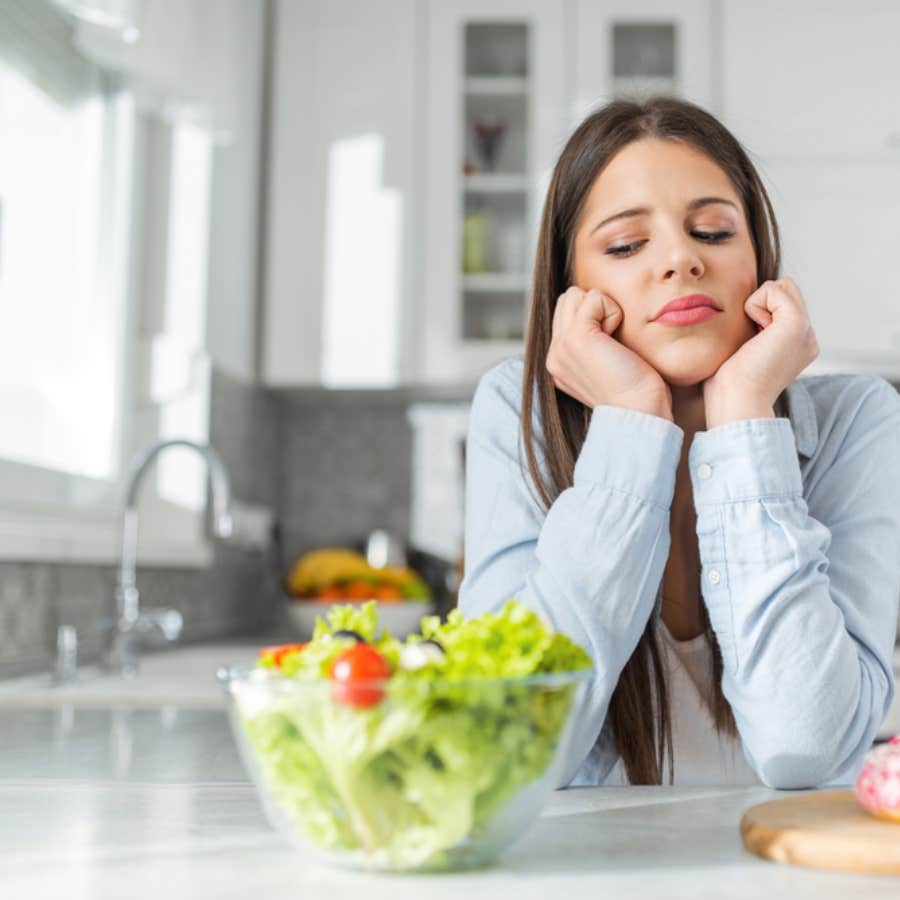 mom forces daughter to stick to her word after saying she was vegetarian