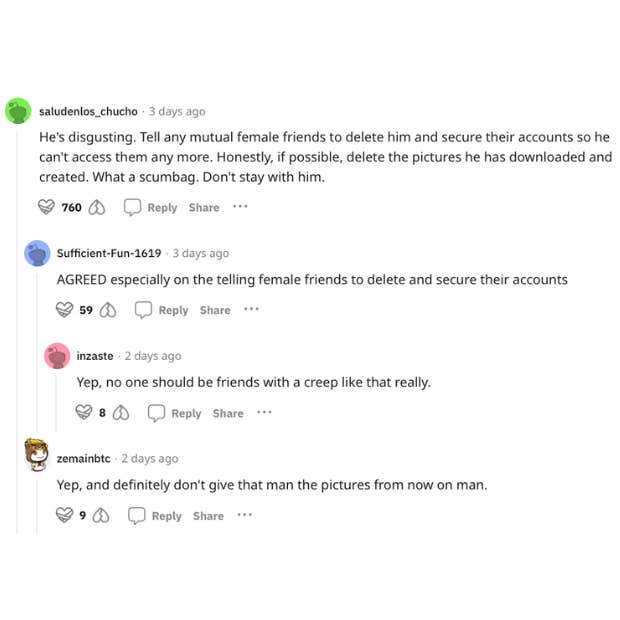 woman's husband makes deepfake porn of her friends